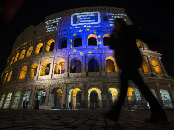 L'UE fête ses noces de diamant à Rome. © KEYSTONE/AP ANSA/ANGELO CARCONI